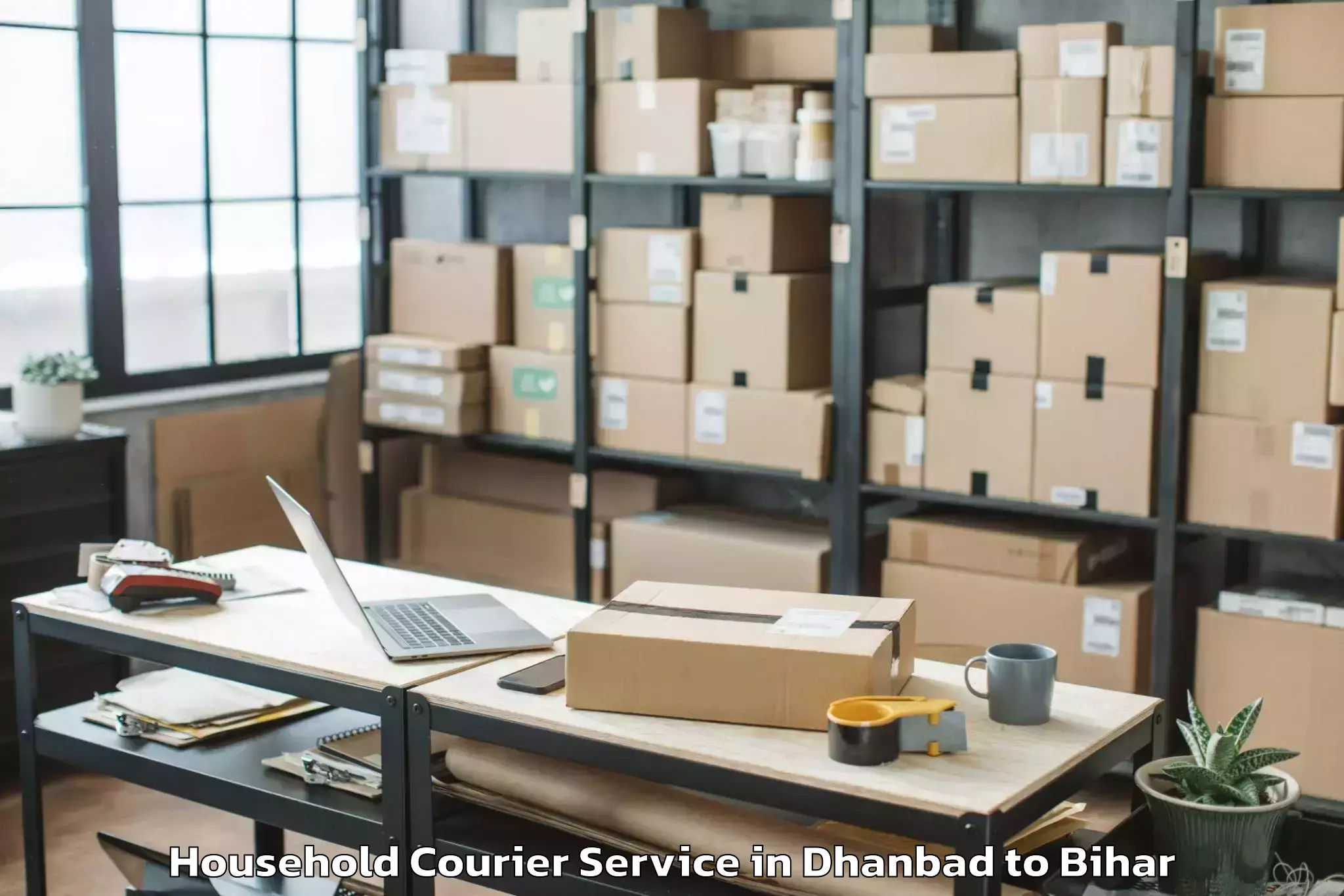 Hassle-Free Dhanbad to Andar Siwan Household Courier